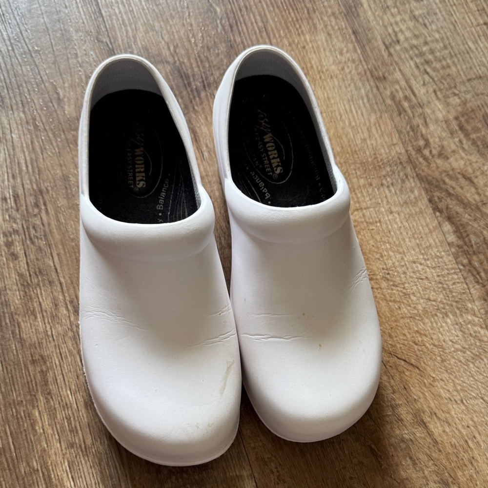 Easy Street White Slip-On Shoes